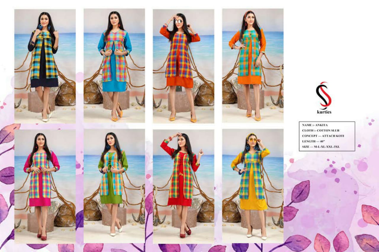 SS Ankita Handloom Cotton Printed Kurti Collection